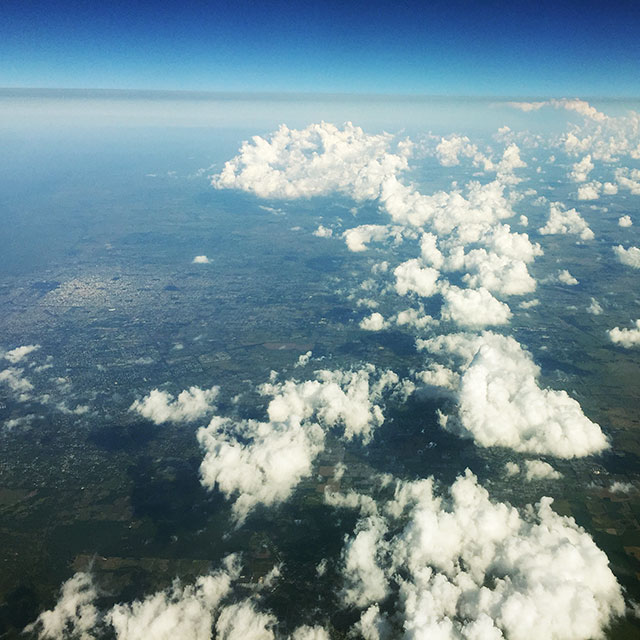 Aufnahme von Argentinien aus der Luft